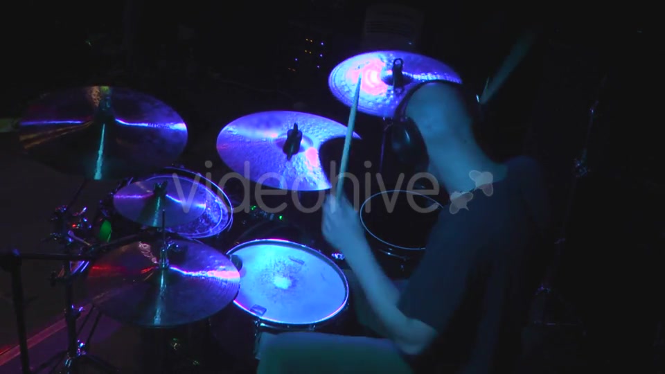 Man Playing At Drums  Videohive 15781580 Stock Footage Image 10