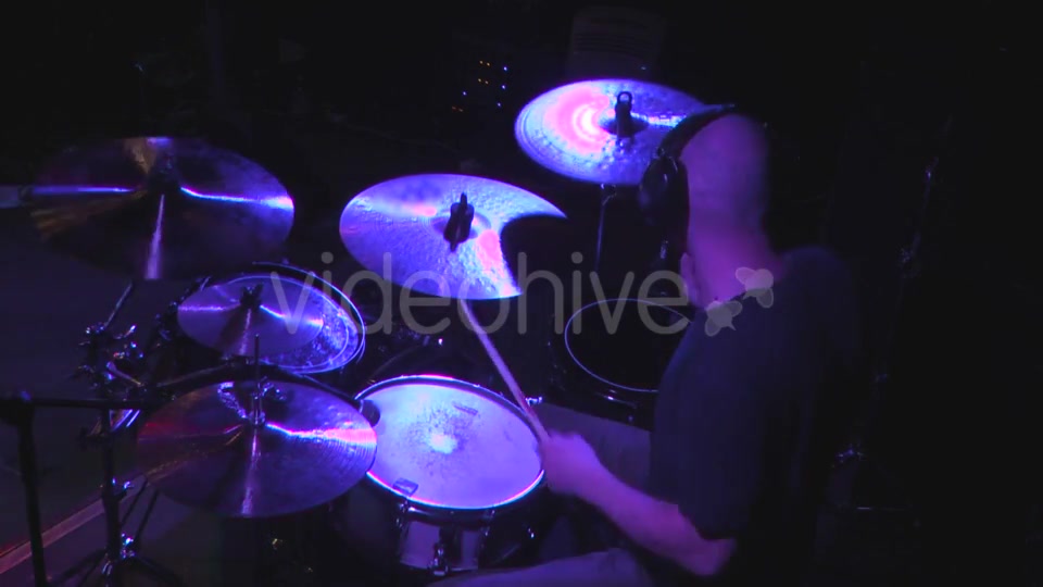 Man Playing At Drums  Videohive 15781580 Stock Footage Image 12