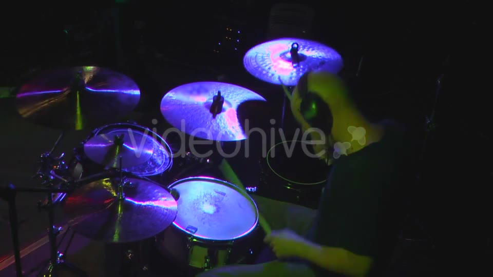 Man Playing At Drums  Videohive 15781580 Stock Footage Image 2