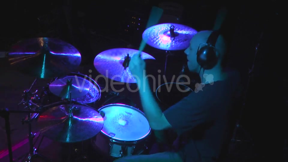 Man Playing At Drums  Videohive 15781580 Stock Footage Image 3