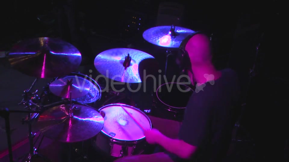 Man Playing At Drums  Videohive 15781580 Stock Footage Image 4