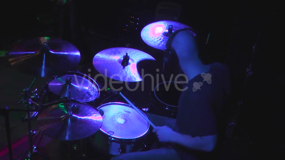 Man Playing At Drums  Videohive 15781580 Stock Footage Image 5