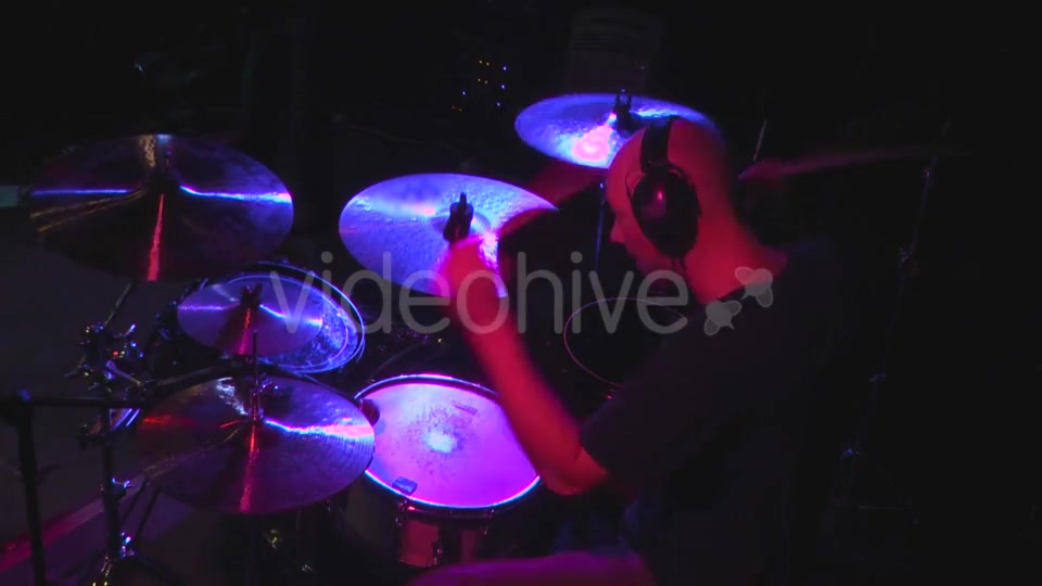 Man Playing At Drums  Videohive 15781580 Stock Footage Image 6