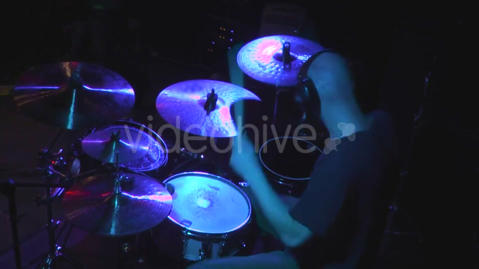 Man Playing At Drums  Videohive 15781580 Stock Footage Image 7