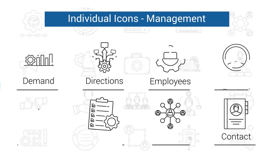 Management Line Icons Videohive 34462656 After Effects Image 9