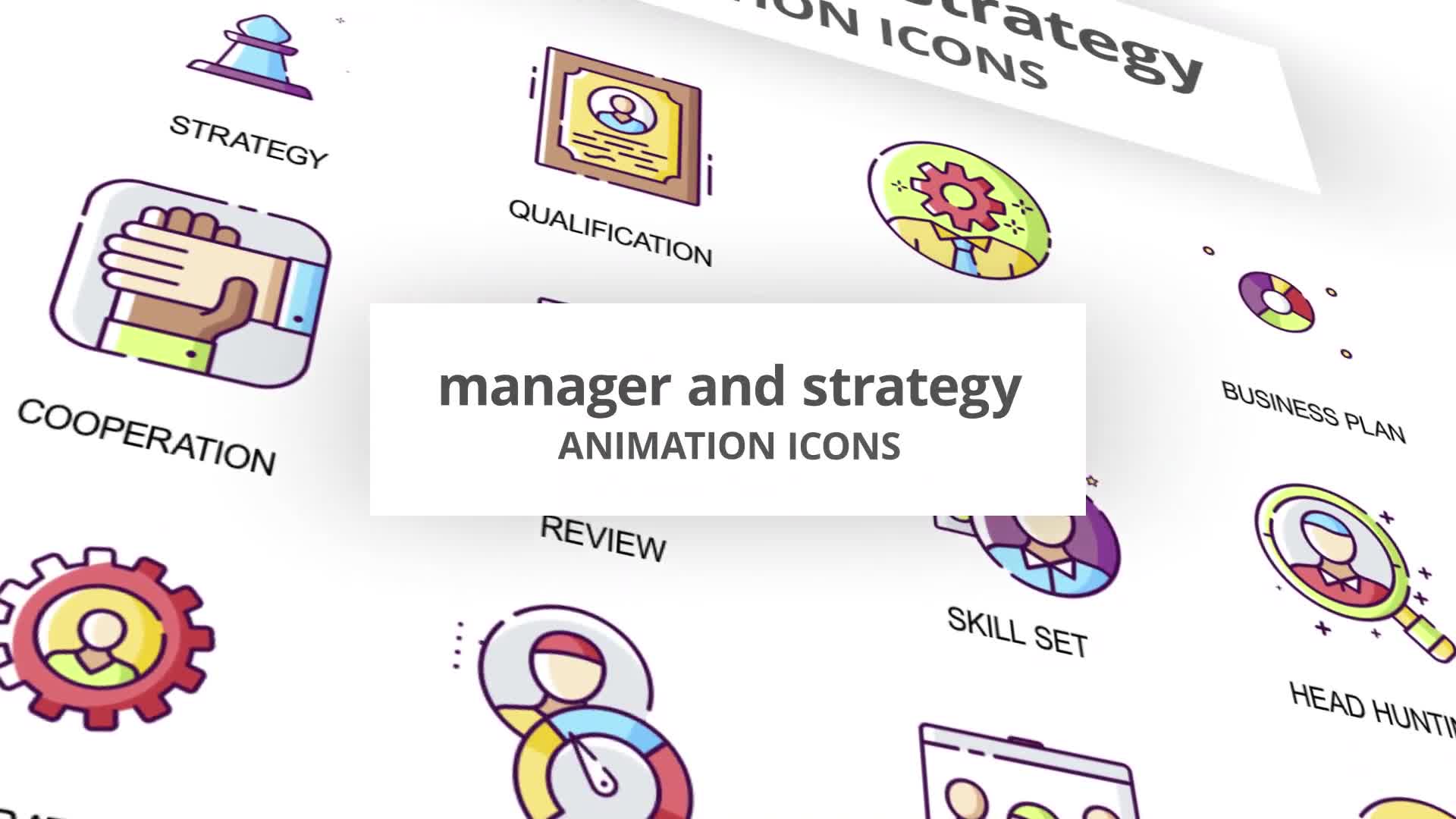 Manager & Strategy Animation Icons Videohive 29201898 After Effects Image 1