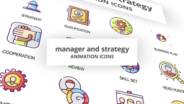 Manager & Strategy Animation Icons - Download 29201898 Videohive