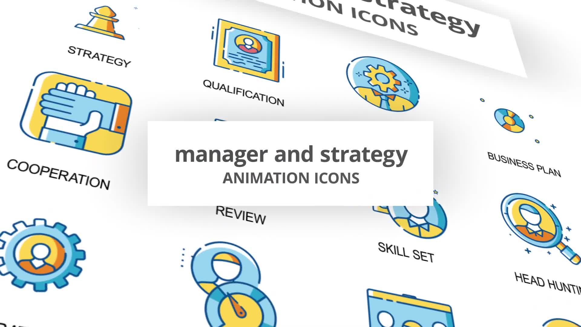 Manager & Strategy Animation Icons Videohive 30260884 After Effects Image 1