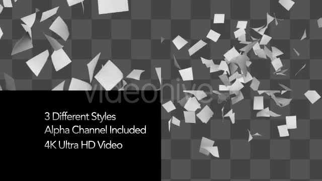 Many Papers Flying in Air - Download Videohive 19849487