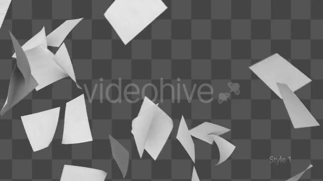Many Papers Flying in Air - Download Videohive 19849487