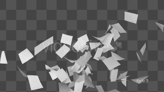 Many Papers Flying in Air - Download Videohive 19849487