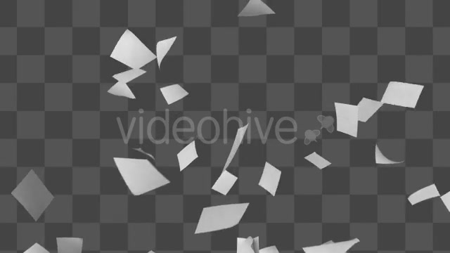 Many Papers Flying in Air - Download Videohive 19849487