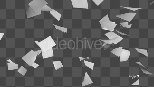 Many Papers Flying in Air - Download Videohive 19849487