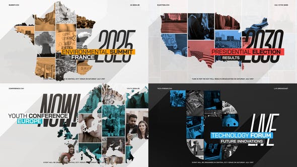 MAP Collage Logo Intro - Videohive 31861013 Download