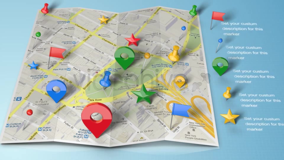 Map Generator with Real 3D Markers - Download Videohive 4453667