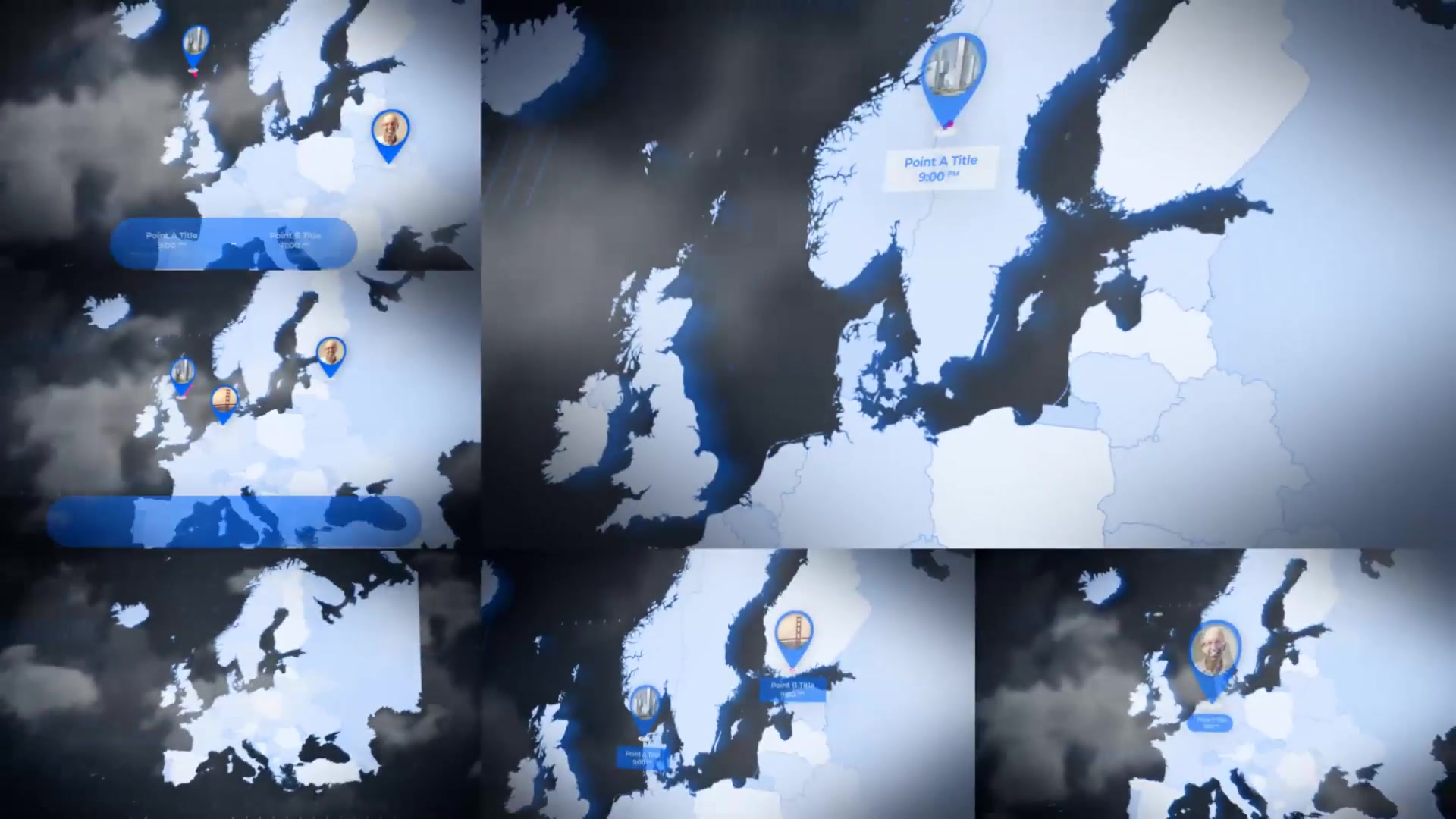 Map of Europe with Countries Europe Map Kit Videohive 24376111 After Effects Image 8