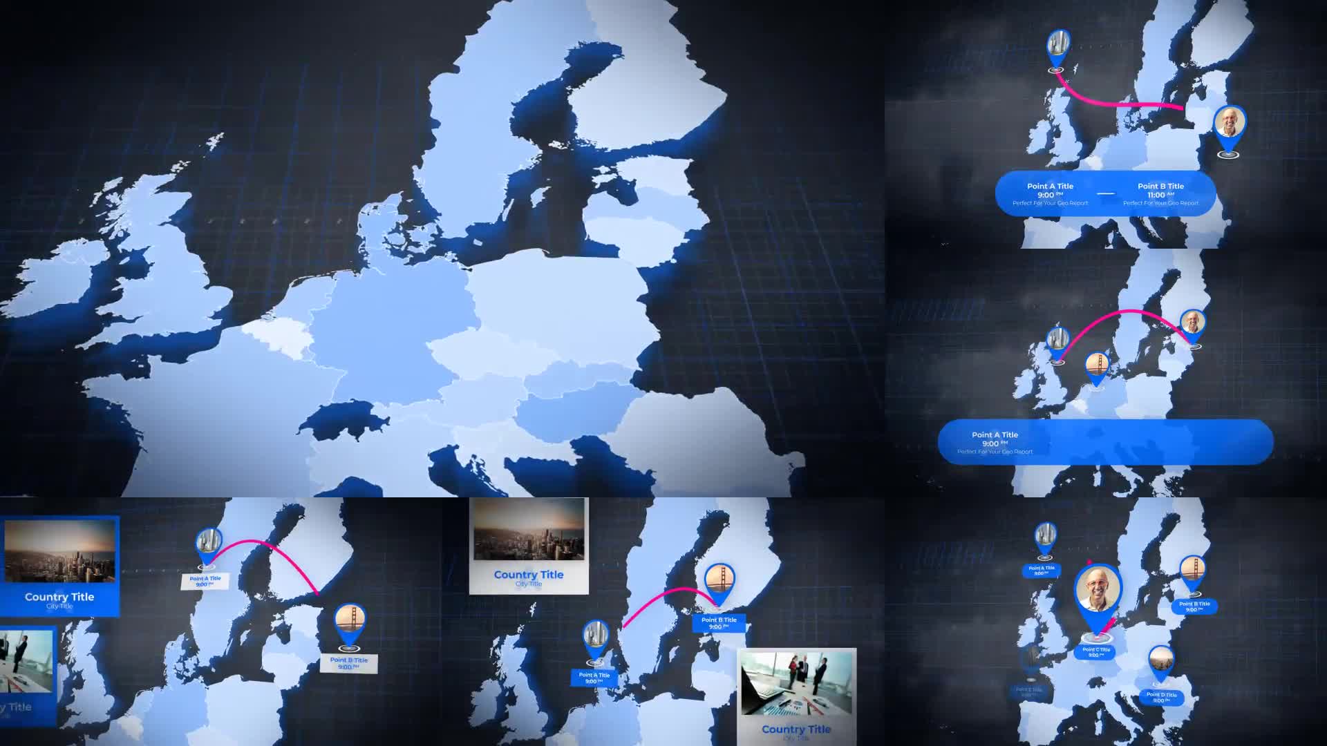 Map of European Union with Member States European Union EU Map Kit Videohive 24434678 After Effects Image 1