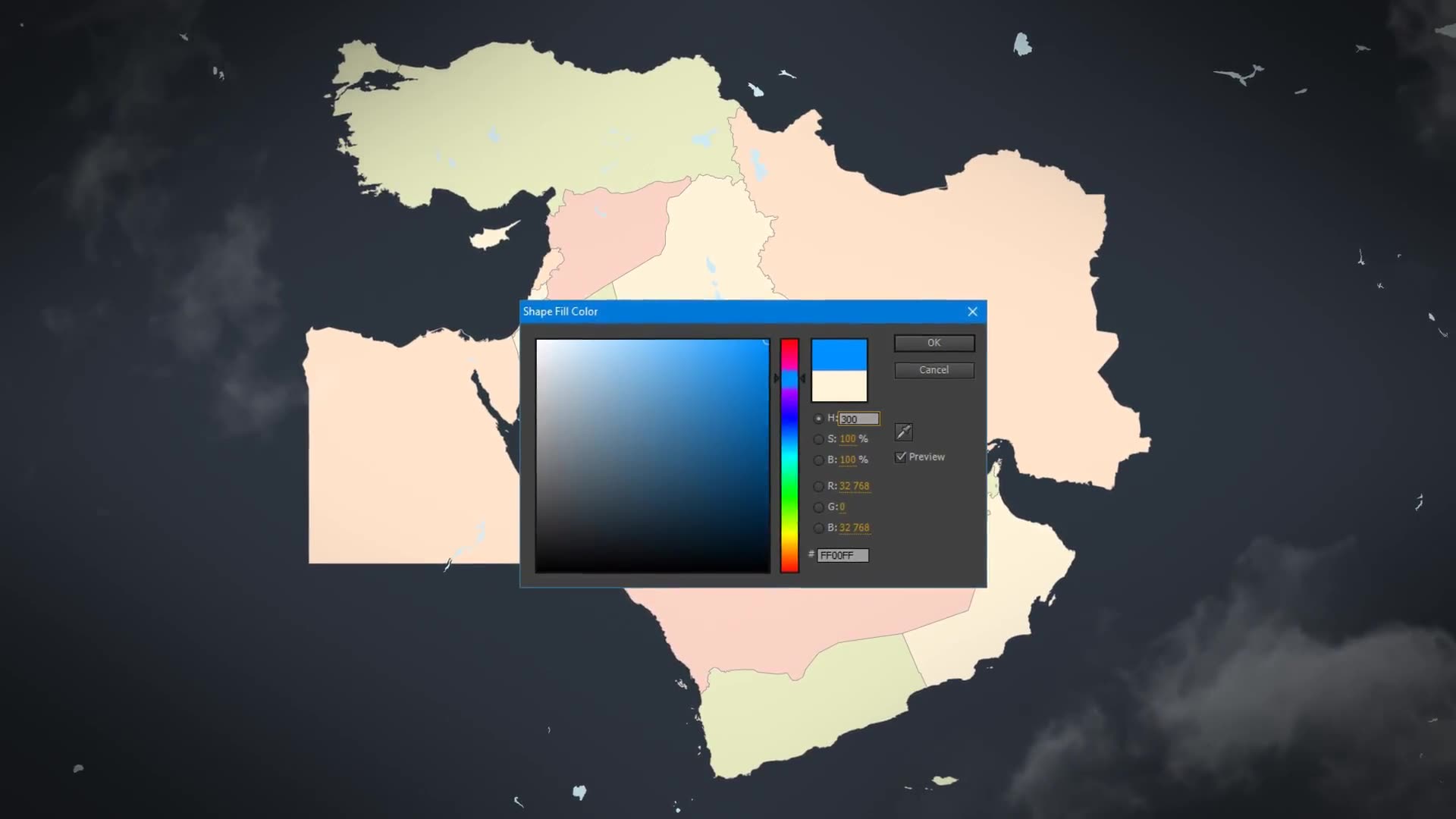 Map of Middle East with Countries Middle East Map Kit Videohive 24411382 After Effects Image 3