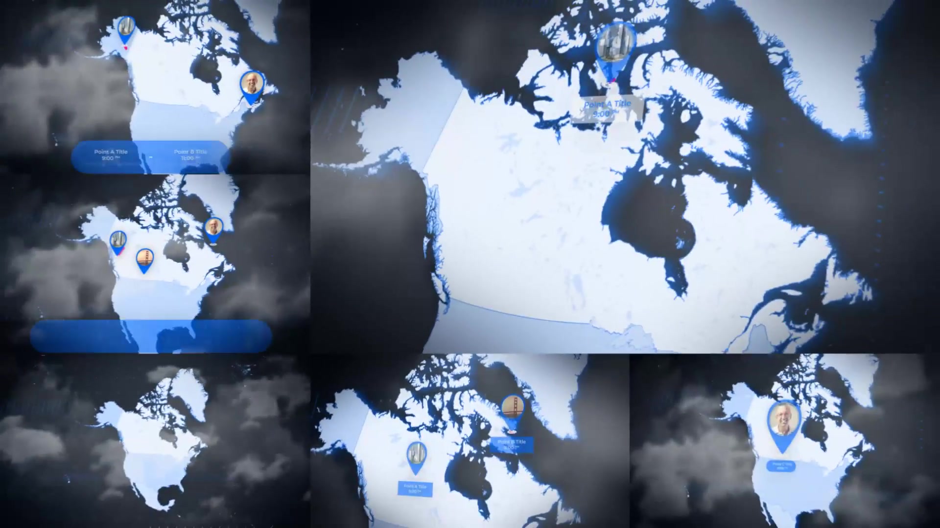 Map of North America with Countries North America Map Kit Videohive 24420194 After Effects Image 8