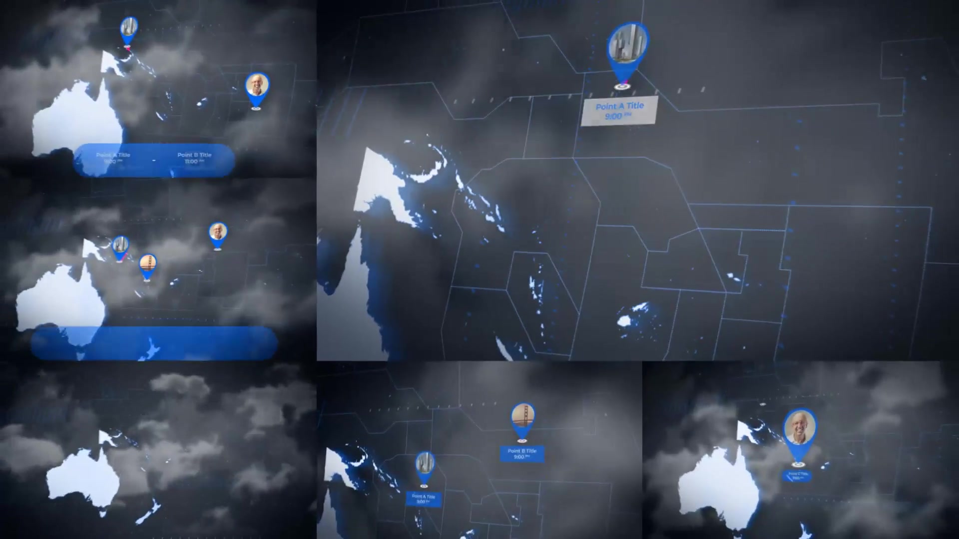 Map of Oceania with Countries Oceania Map Kit Videohive 24421049 After Effects Image 8