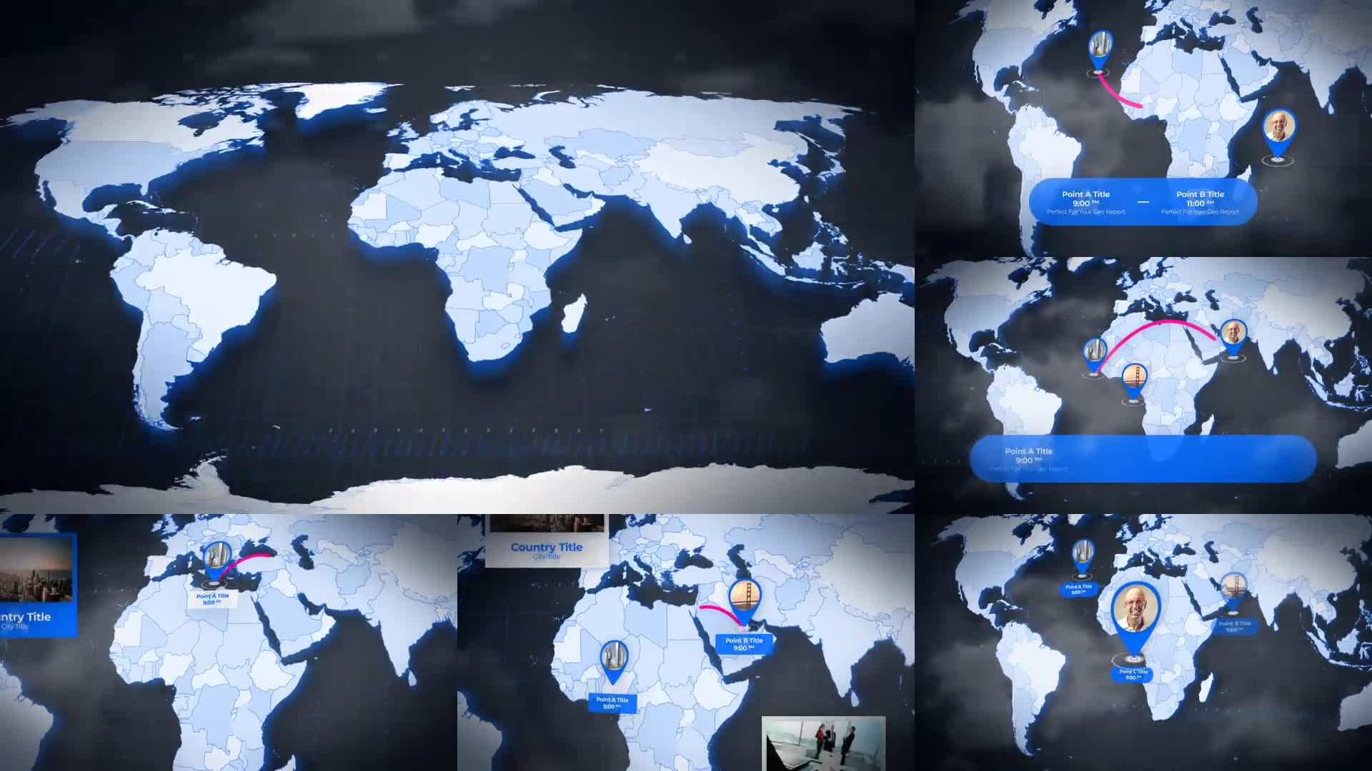 Map of World with Countries Animated Map Videohive 24335774 After Effects Image 1