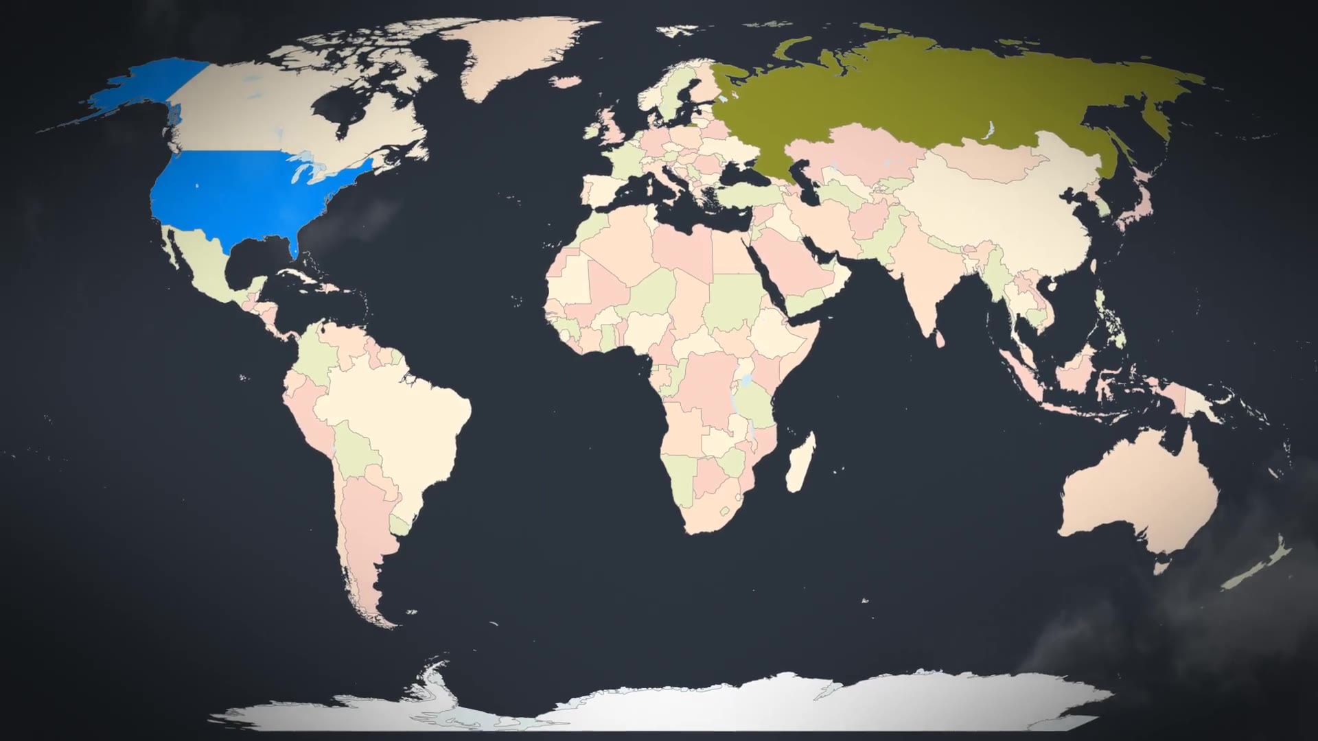 Animated map. Инфографика карта. Политическая карта мира 2022. Countries.
