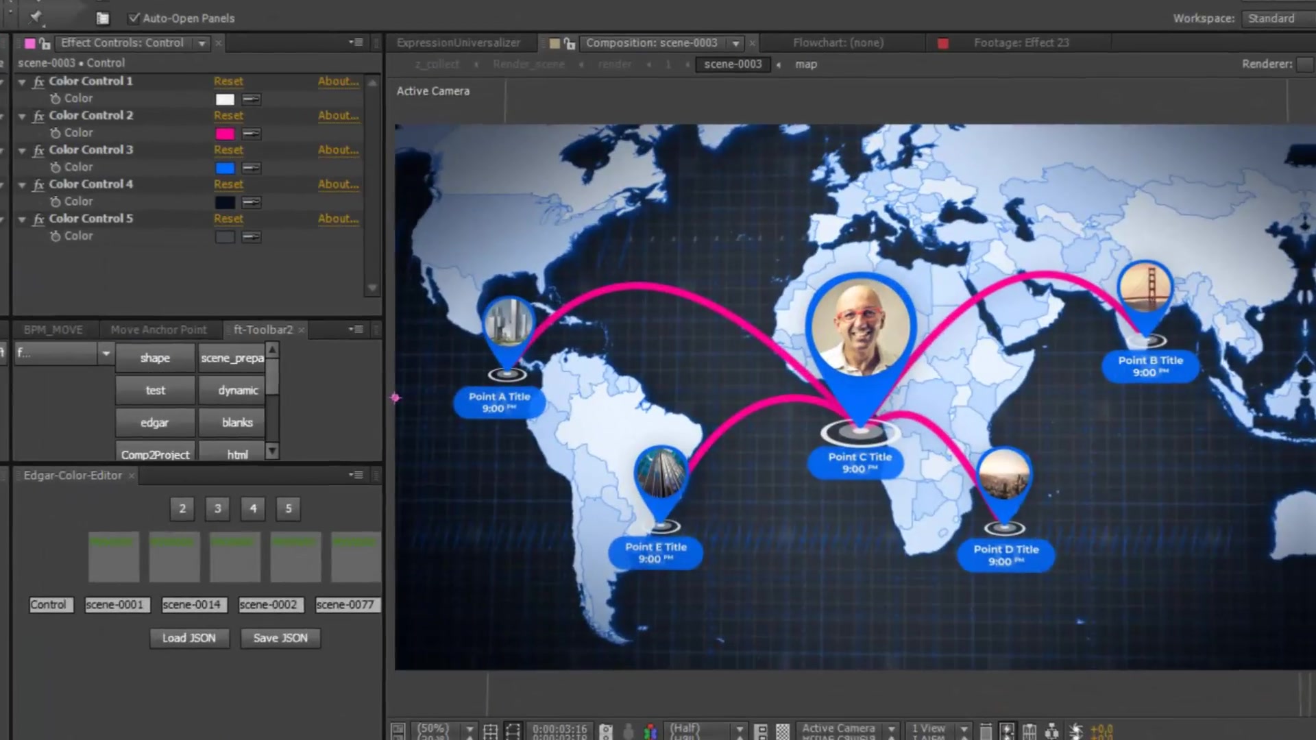 Map of World with Countries Animated Map Videohive 24335774 After Effects Image 6