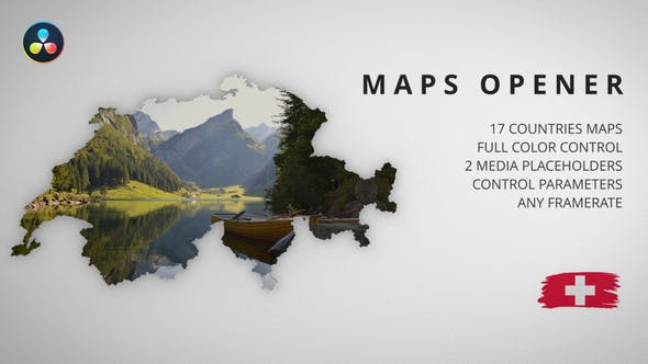 Maps Opener Western Europe - Download 38702615 Videohive
