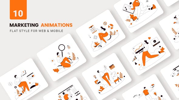 Marketing Agency Animations Flat Concept - Download 36766380 Videohive