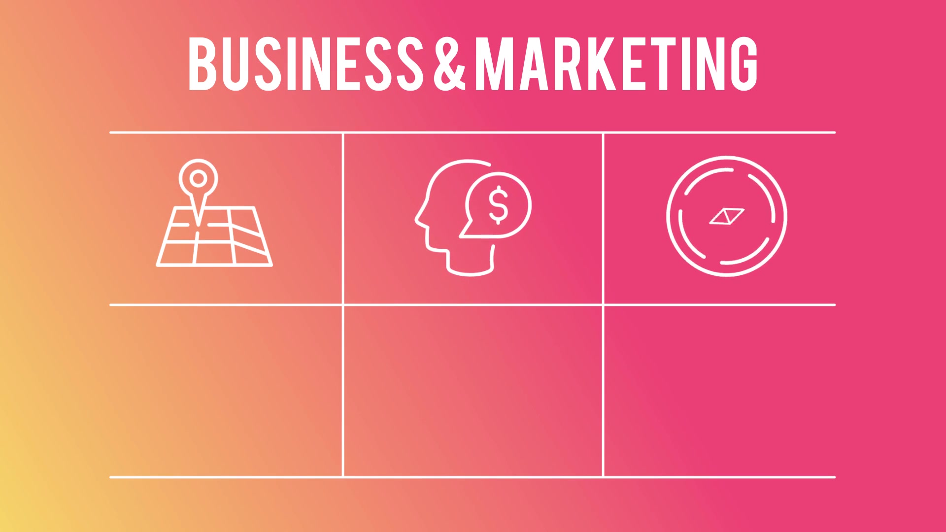 Marketing and Business 50 Thin Line Icons - Download Videohive 23150938
