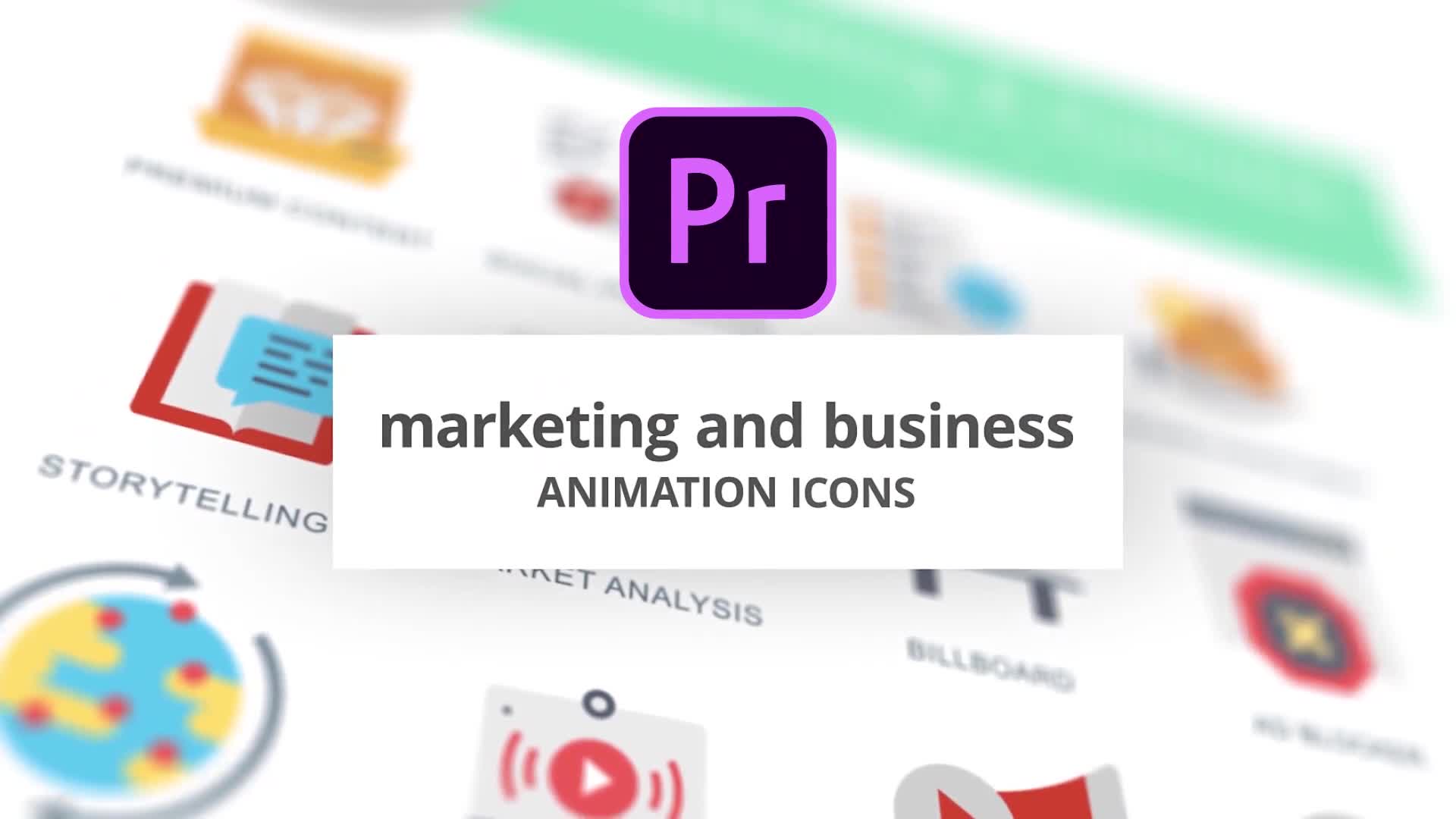Marketing and Business Animation Icons (MOGRT) Videohive 26755780 Premiere Pro Image 1