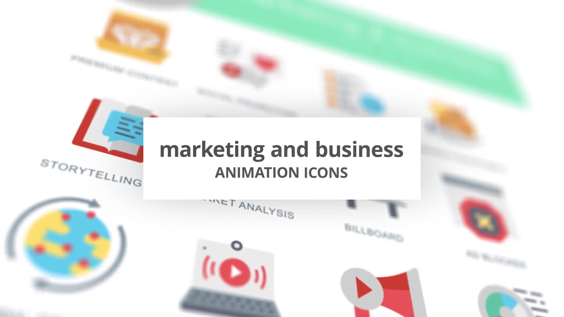 Marketing and Business Animation Icons Videohive 26634668 After Effects Image 1