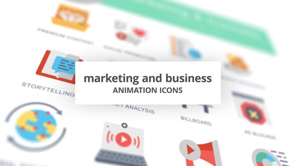 Marketing and Business Animation Icons - Videohive Download 26634668