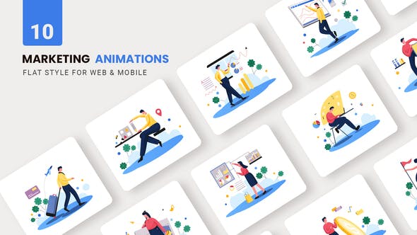 Marketing Animations Flat Concept - Videohive 37135895 Download