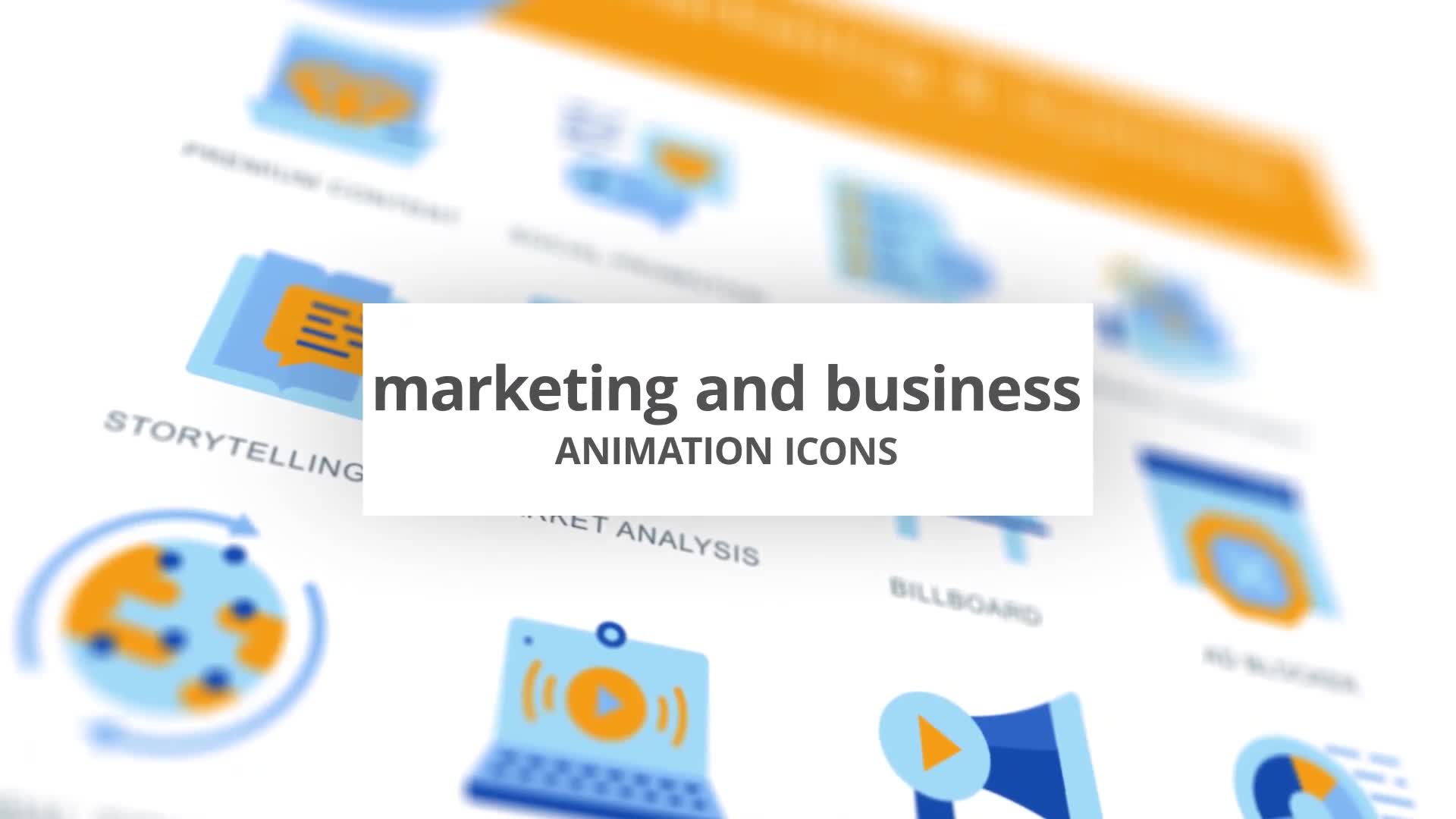 Marketing & Business Animation Icons Videohive 28168283 After Effects Image 1