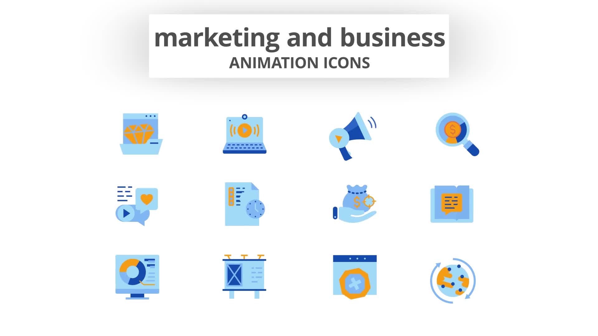Marketing & Business Animation Icons Videohive 28168283 After Effects Image 10