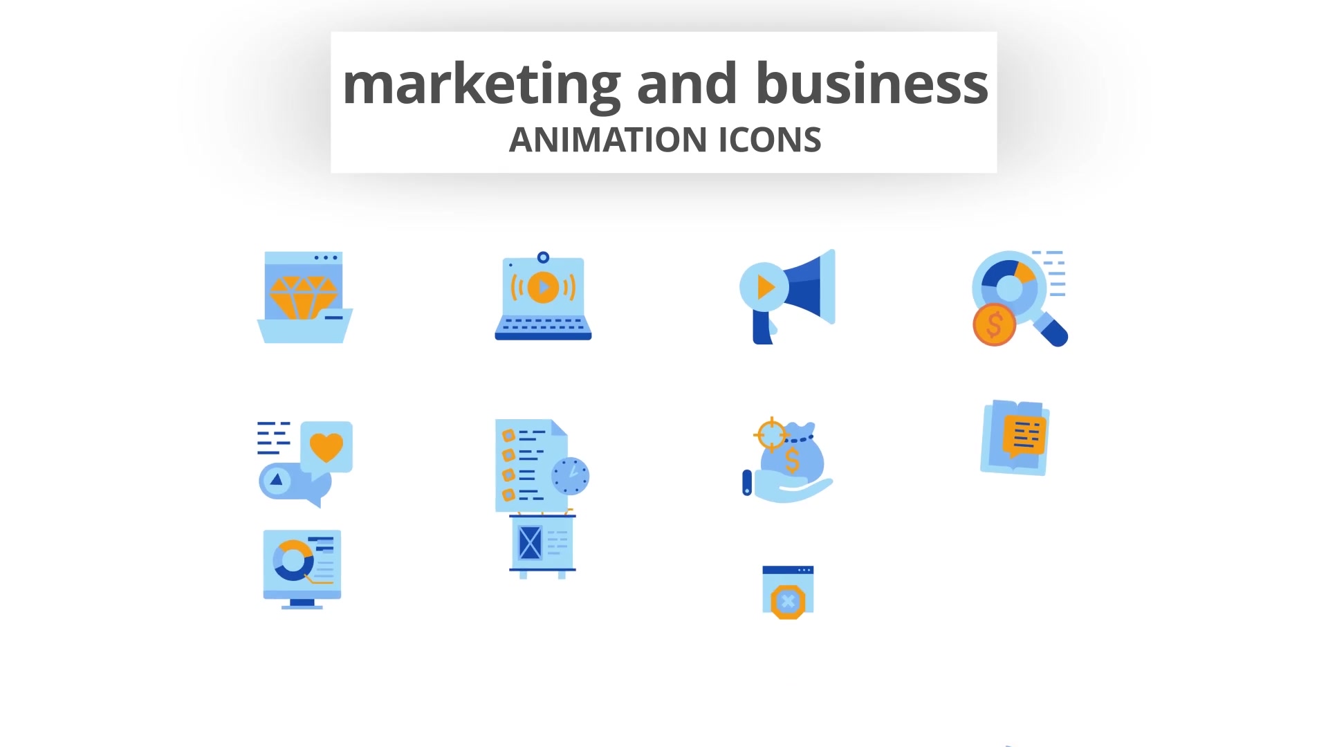 Marketing & Business Animation Icons Videohive 28168283 After Effects Image 4