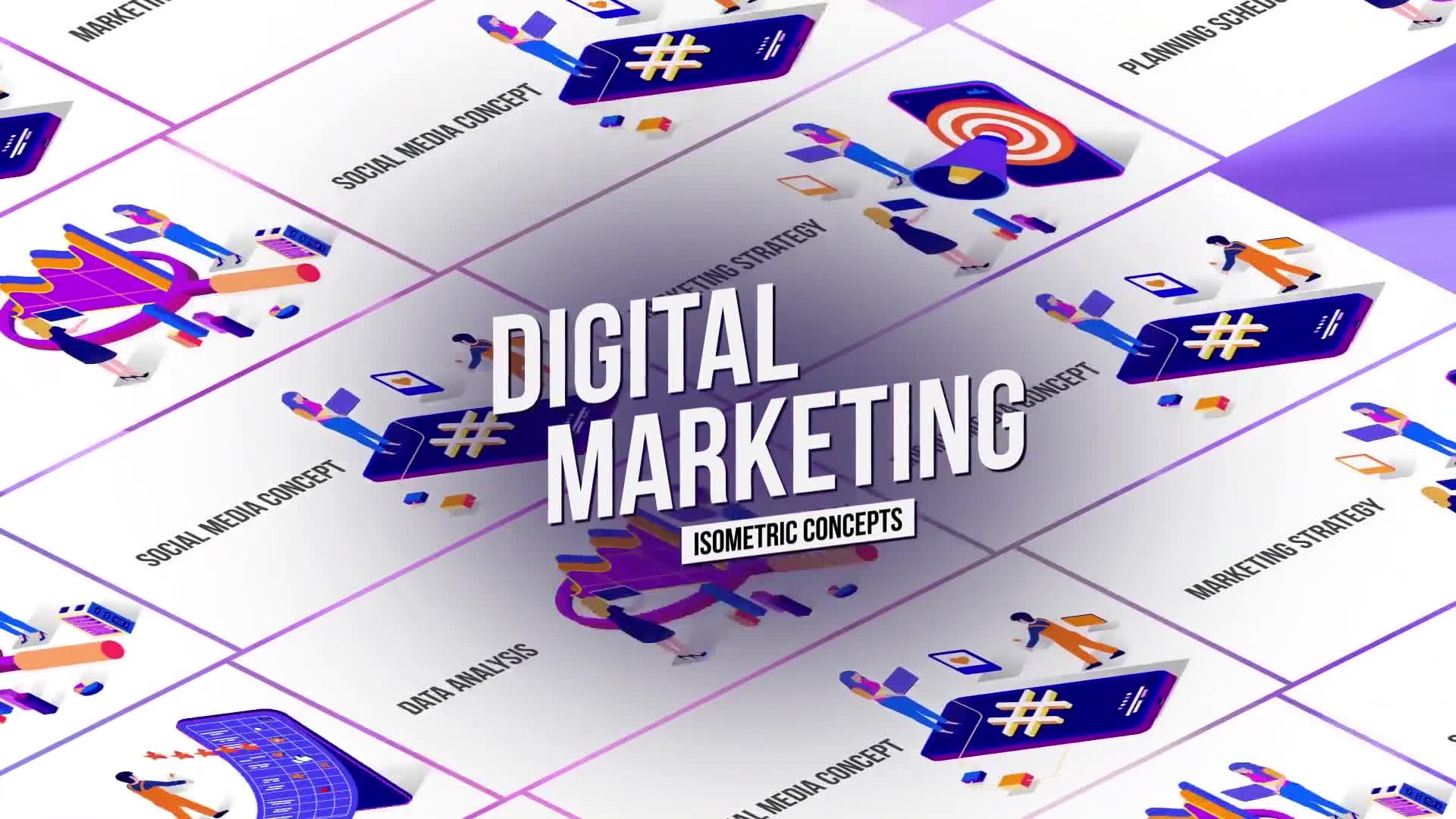 Marketing Isometric Concept Videohive 26531118 After Effects Image 1