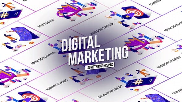 Marketing Isometric Concept - Download 26531118 Videohive