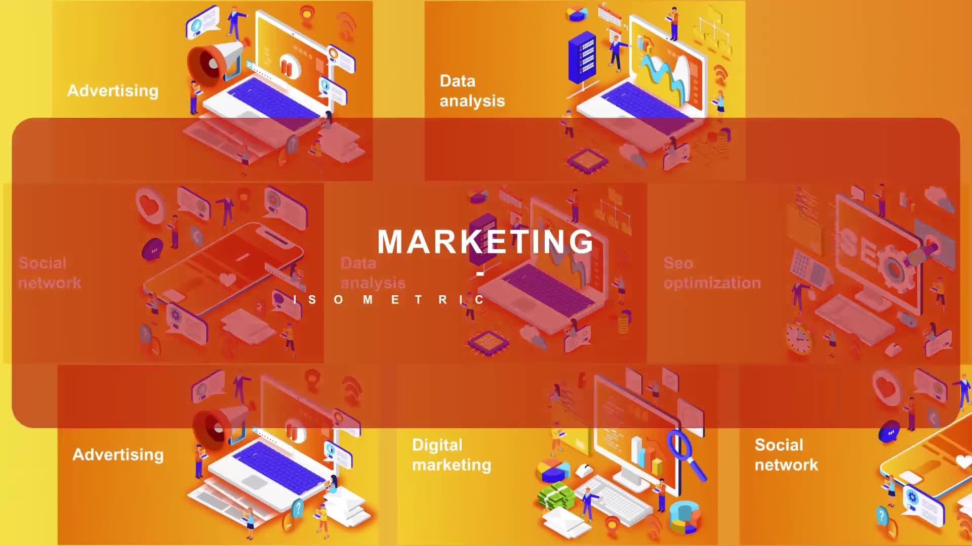 Marketing Isometric Concept Videohive 23624202 After Effects Image 1