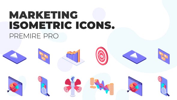 Marketing MOGRT Isometric Icons - Download Videohive 37500676