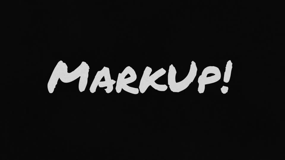 MarkUp Animated Typeface Videohive 30668606 After Effects Image 1