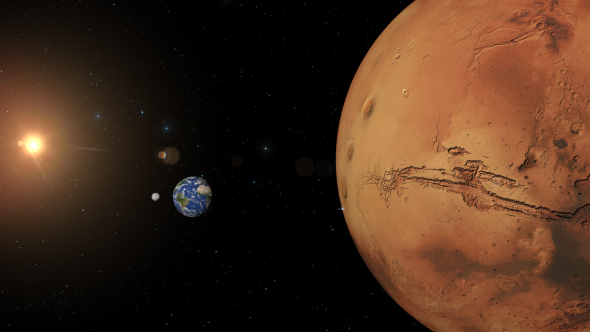 Mars, Earth and Moon - Download Videohive 20593622
