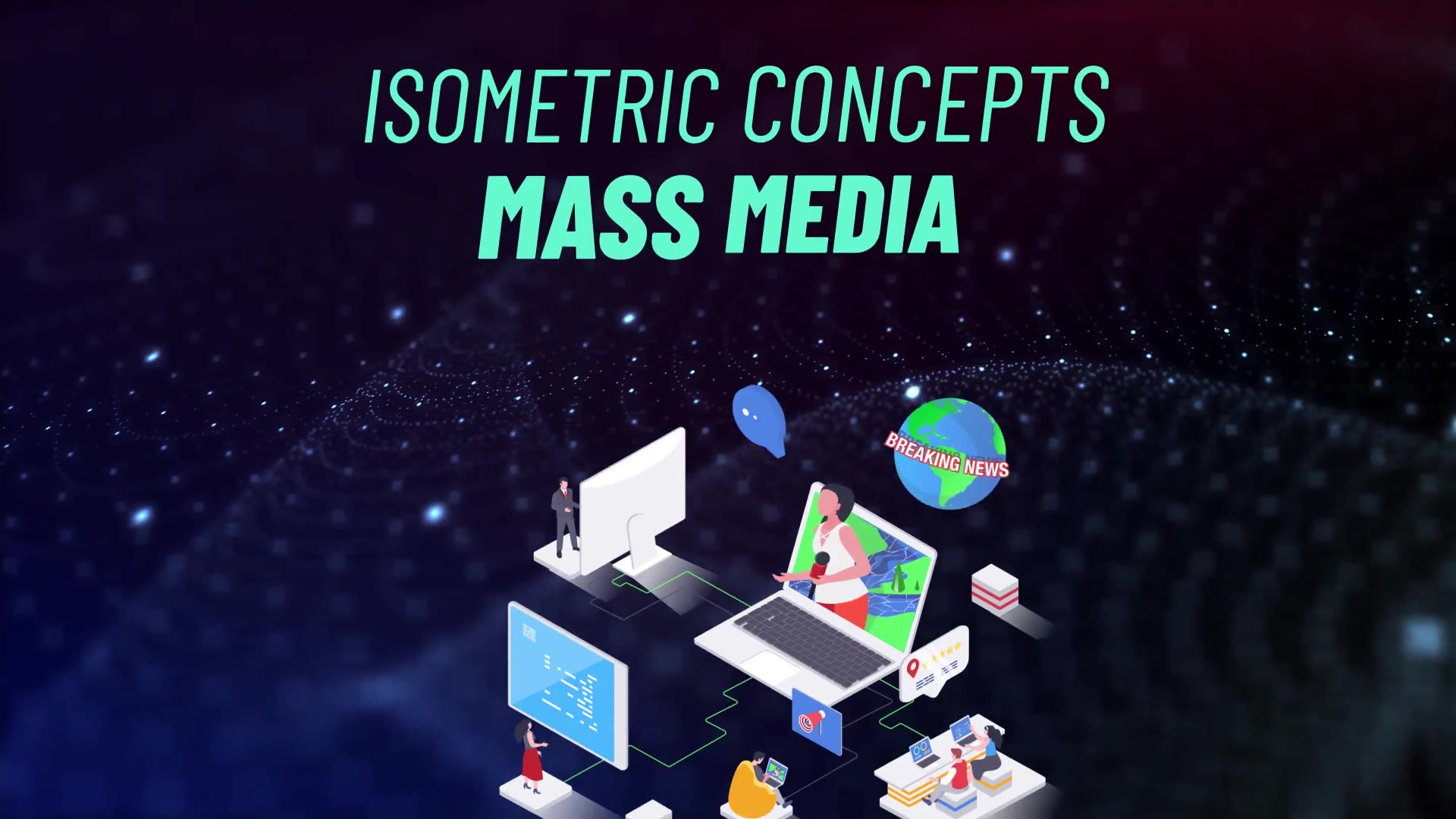 Mass Media Isometric Concept Videohive 31693768 After Effects Image 3