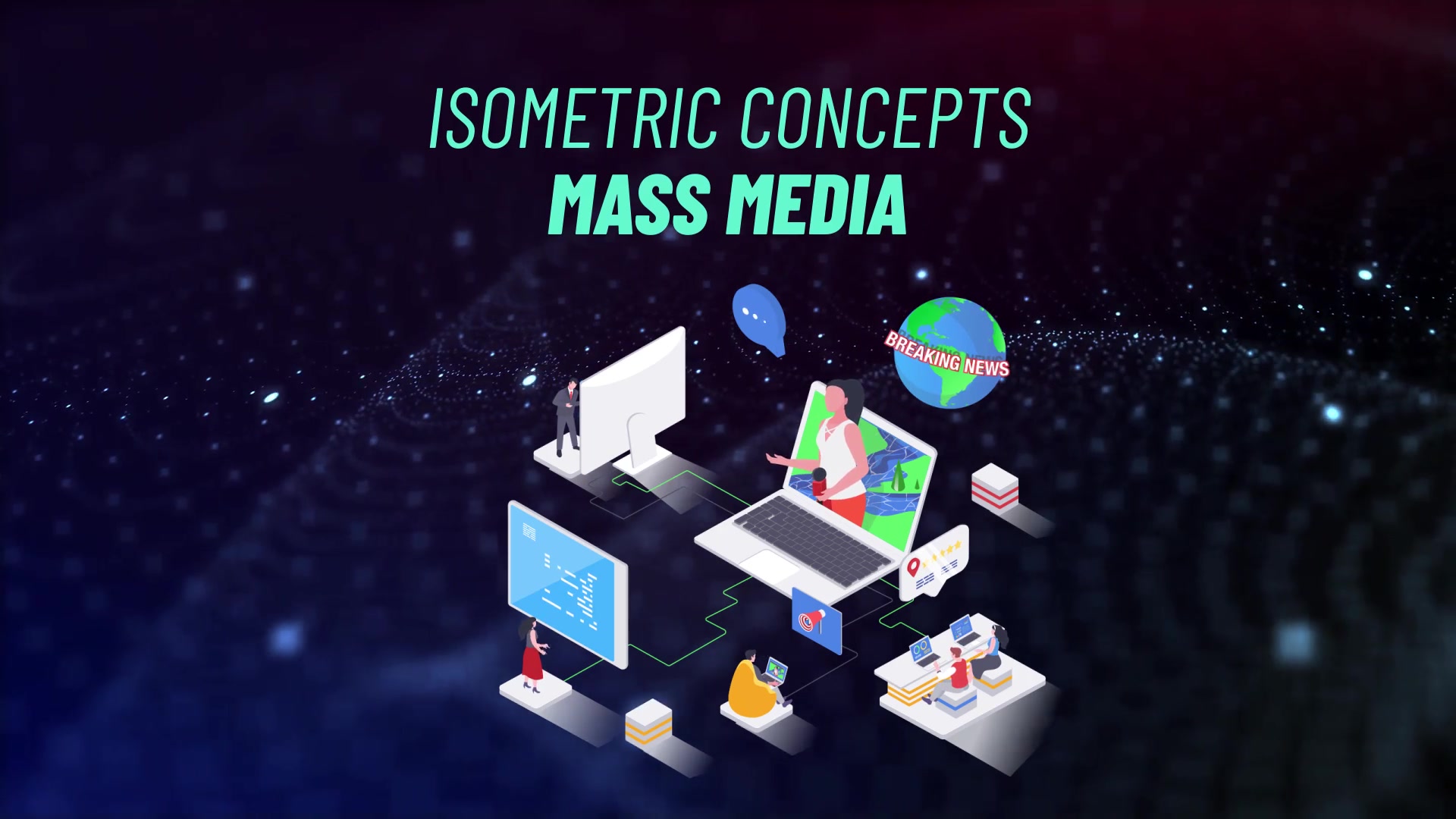 Mass Media Isometric Concept Videohive 31693768 After Effects Image 4