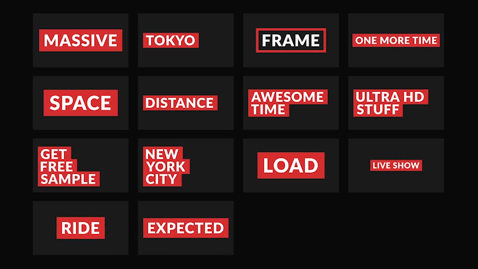 Massive | Titles Pack for After Effects - Download Videohive 21880085