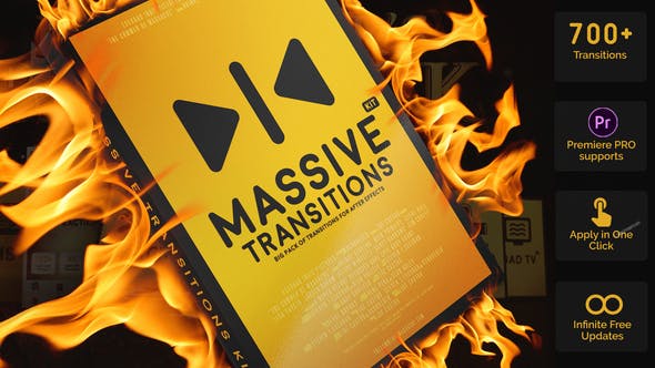 Massive Transitions Kit Big Pack of Transitions for After Effects - Download Videohive 24837473