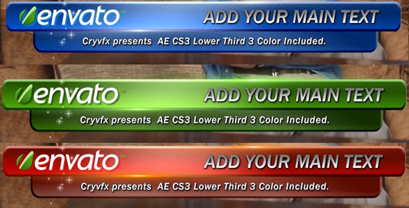 Master Color Lower Third - Videohive 114948 Download