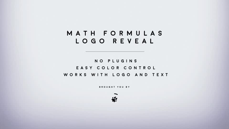 Math Formulas Logo Reveal - Download Videohive 19564497