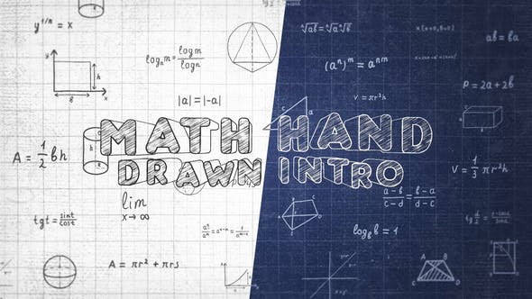 Math Hand Draw Intro MOGRT - Download Videohive 34533796